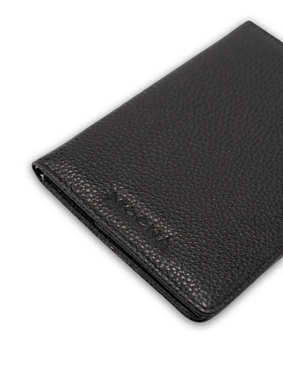 Mocha Leather Passport Holder - Black | Mocha Australia