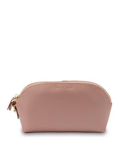 Mocha Shell Leather Coin Wallet - Blush | Mocha Australia