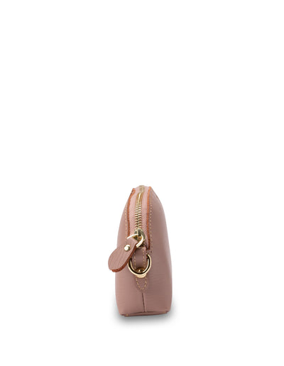 Mocha Shell Leather Coin Wallet - Blush | Mocha Australia