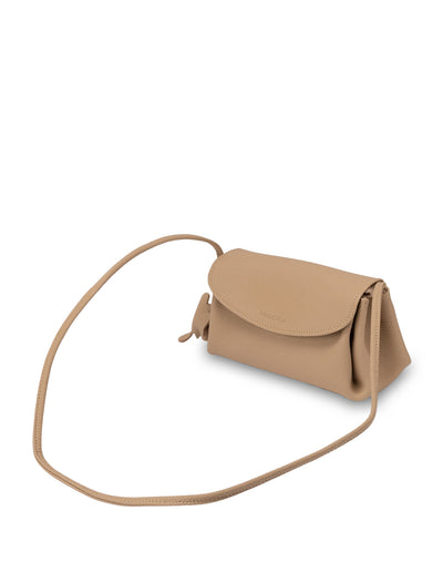 Mocha Ella Leather Crossbody Bag - Beige | Mocha Australia