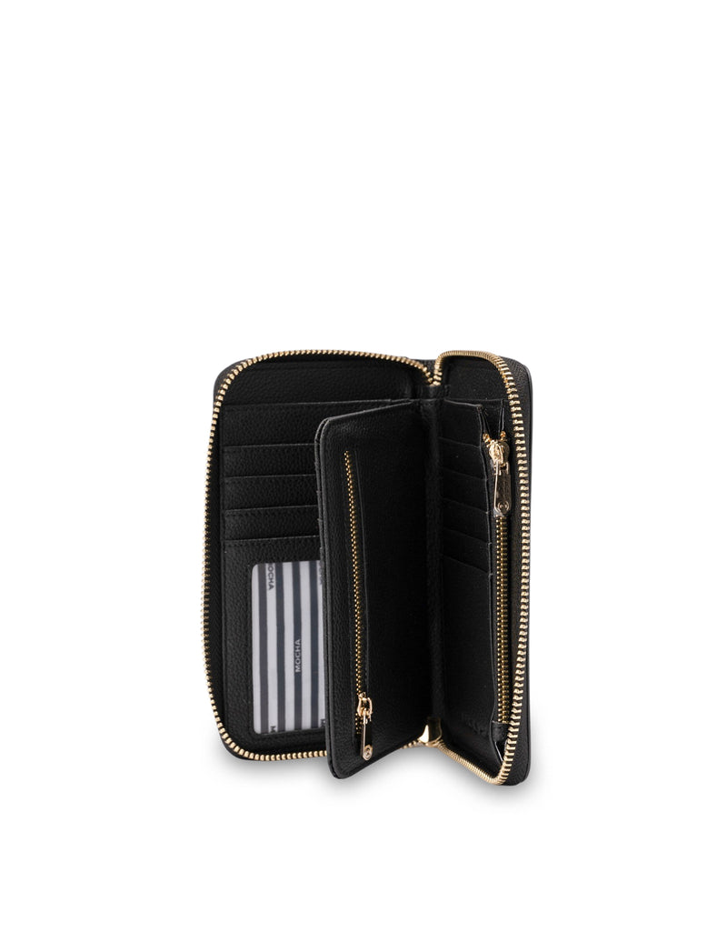 Mocha Kristin Leather Wallet - Black | Mocha Australia