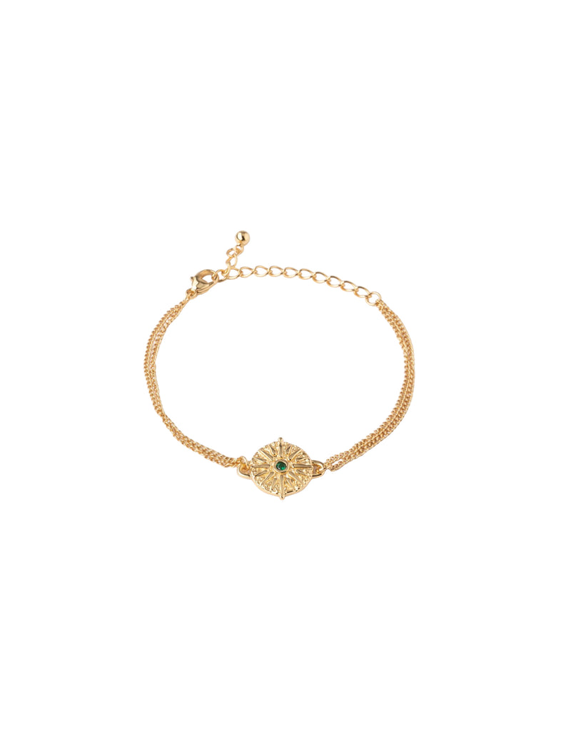 Elly Lou Promise Bracelet- Light Gold | Mocha Australia