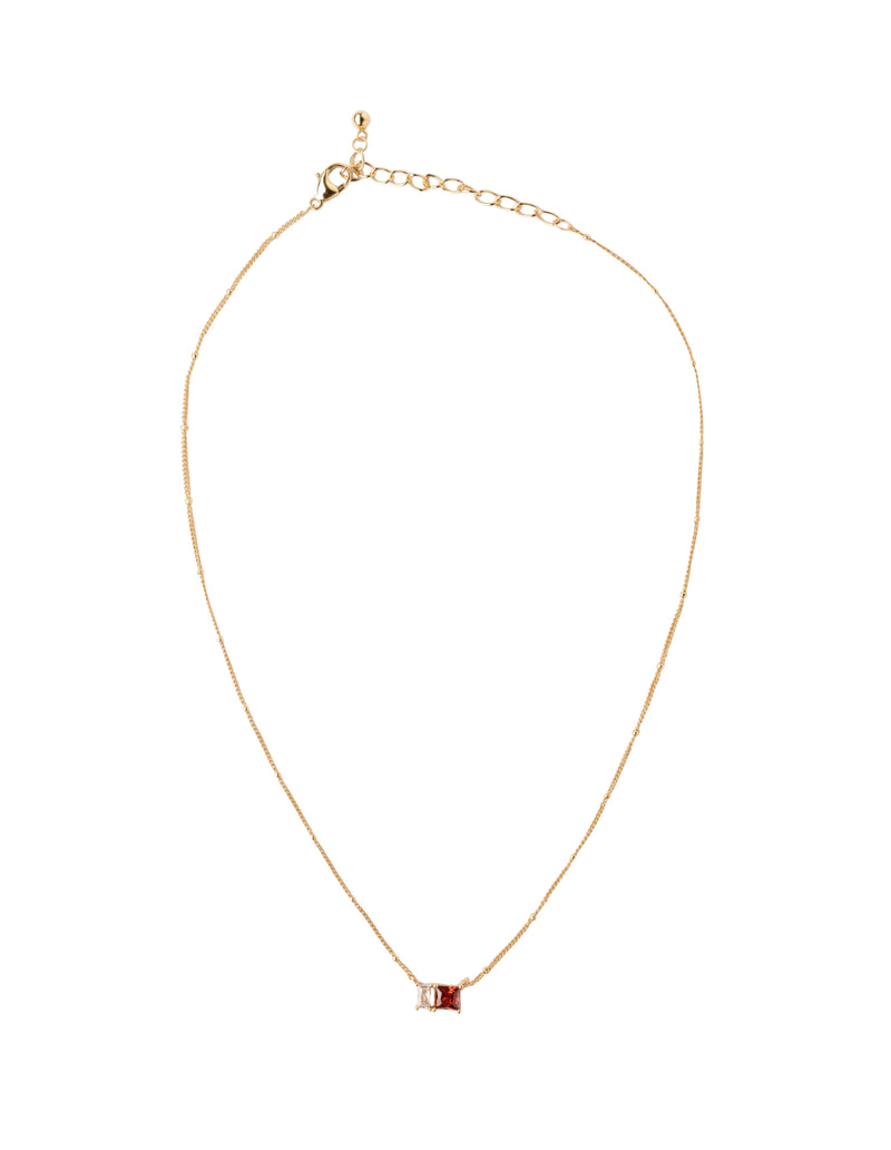 Elly Lou Celestial Necklace- Red | Mocha Australia