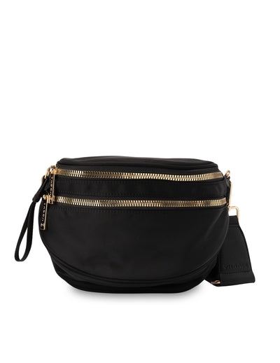 Mocha Eddy Saddle Crossbody Bag - Black | Mocha Australia