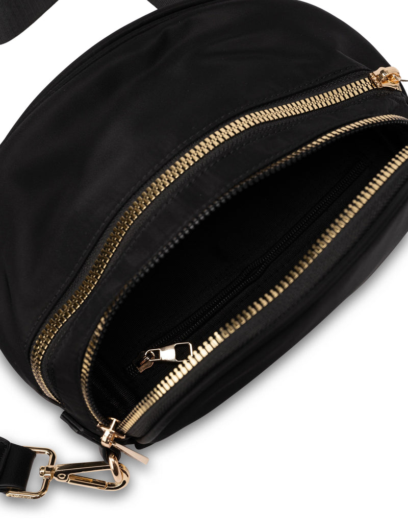 Mocha Eddy Saddle Crossbody Bag - Black | Mocha Australia