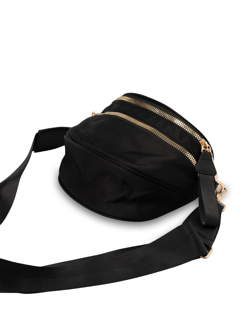 Mocha Eddy Saddle Crossbody Bag - Black | Mocha Australia