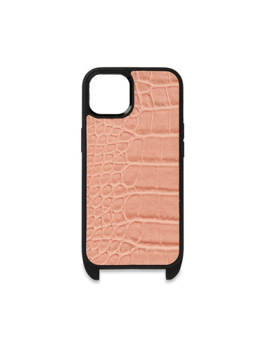 Mocha Calissa Croco Lanyard Phone Case iPhone 13 - Pink | Mocha Australia