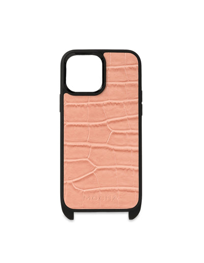 Mocha Calissa Croco Lanyard Phone Case iPhone 13 Pro Max - Pink | Mocha Australia
