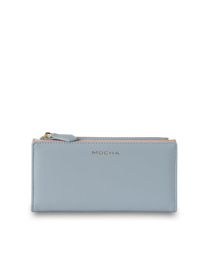 Mocha Classic Arya Wallet - Blue/Blush | Mocha Australia