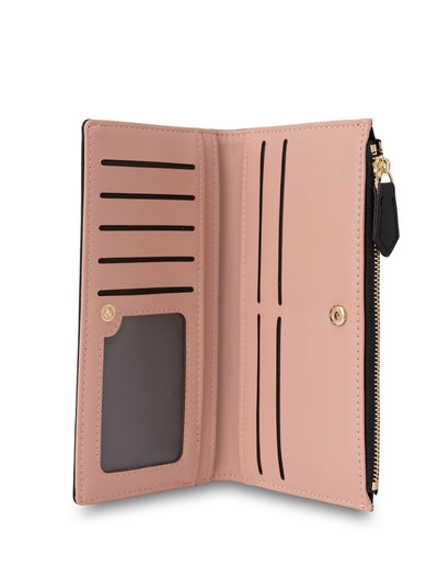 Mocha Classic Arya Wallet - Black/Blush | Mocha Australia