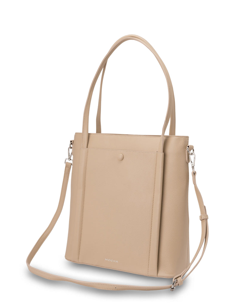 Mocha Loop Carryall Tote Bag - Beige | Mocha Australia