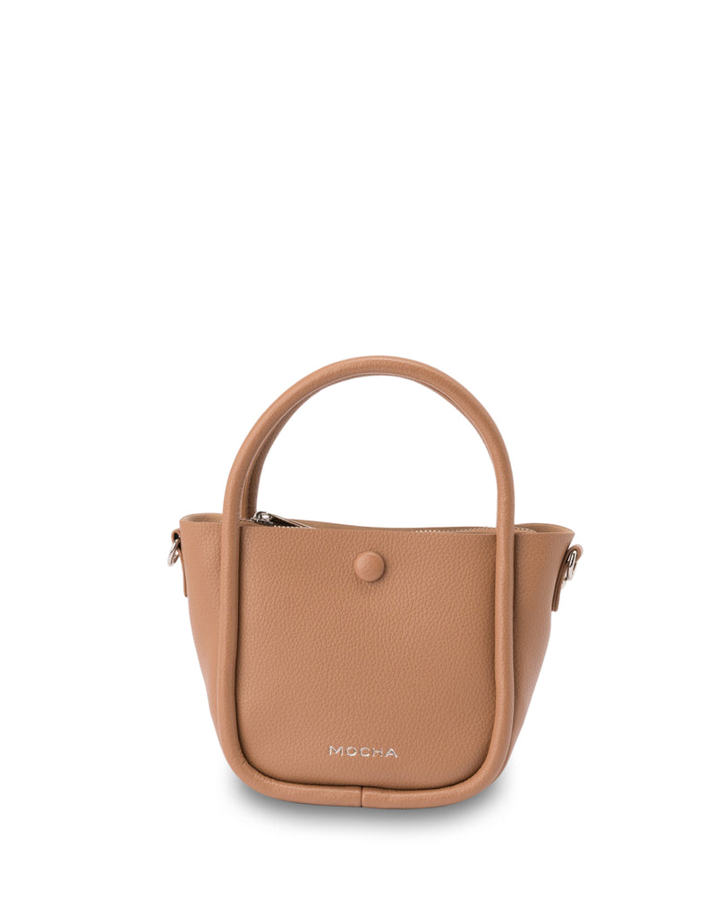 Mocha Loop Top Handle Crossbody Bag - Tan | Mocha Australia