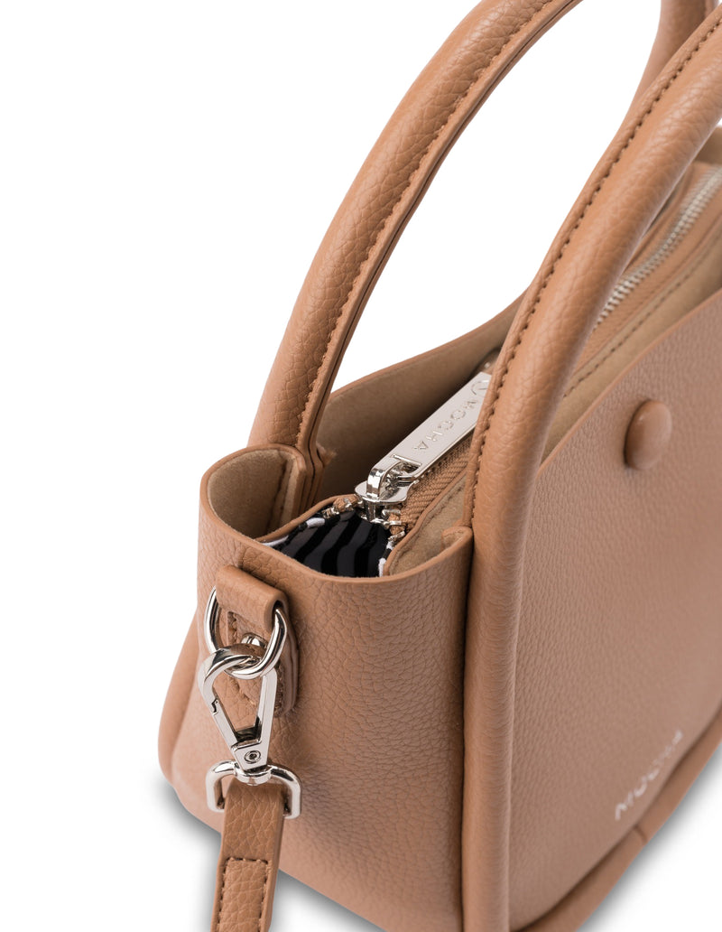 Mocha Loop Top Handle Crossbody Bag - Tan | Mocha Australia