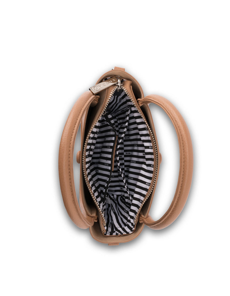 Mocha Loop Top Handle Crossbody Bag - Tan | Mocha Australia