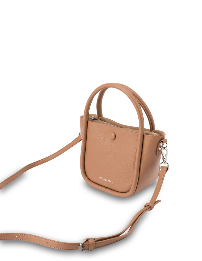 Mocha Loop Top Handle Crossbody Bag - Tan | Mocha Australia