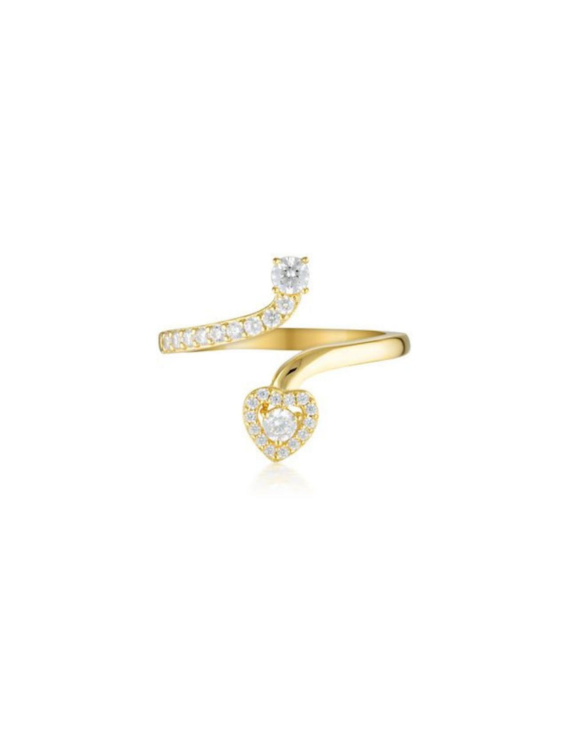 Georgini Signature Sealed With A Kiss Ring - Gold | Mocha Australia