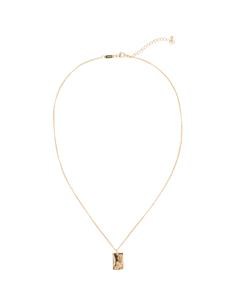 Elly Lou December Flower Necklace- Gold | Mocha Australia