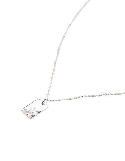 Elly Lou Decemeber Flower Necklace- Silver | Mocha Australia