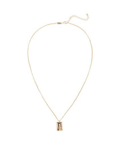 Elly Lou February Flower Necklace- Gold | Mocha Australia