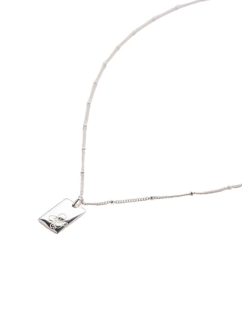 Elly Lou February Flower Necklace- Silver | Mocha Australia