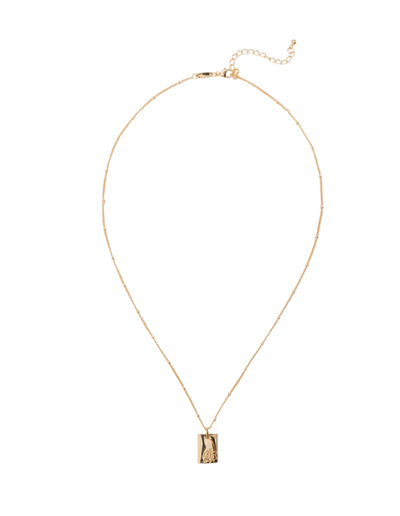 Elly Lou March Flower Necklace- Gold | Mocha Australia