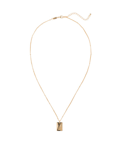 Elly Lou April Flower Necklace- Gold | Mocha Australia