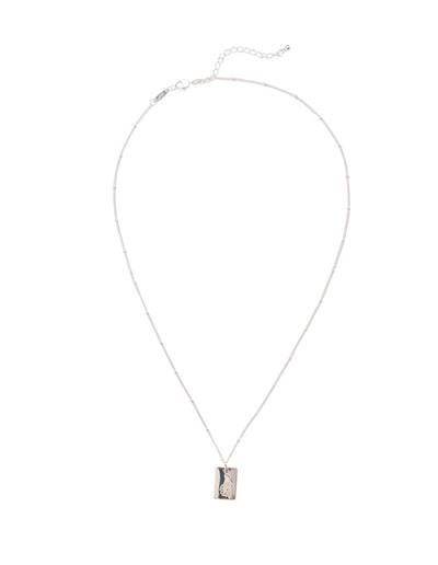 Elly Lou April Flower Necklace- Silver | Mocha Australia