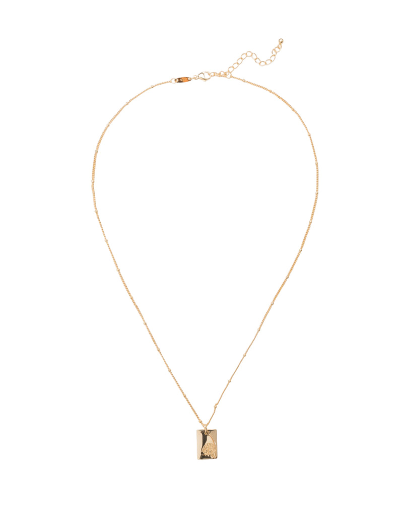 Elly Lou June Flower Necklace- Gold | Mocha Australia