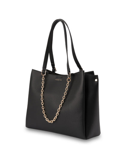 Mocha Sienna Stud Tote Bag - Black | Mocha Australia