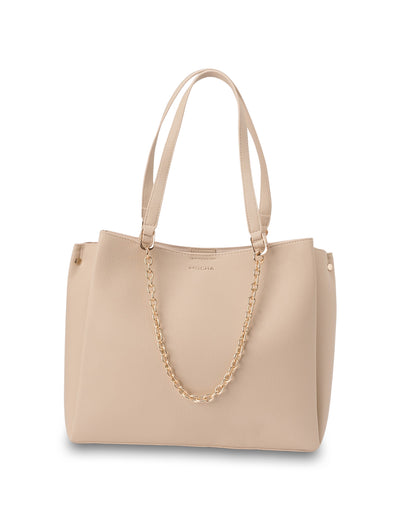 Mocha Sienna Stud Tote Bag - Beige | Mocha Australia