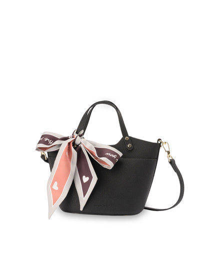 Mocha Scarfe Small Tote - Black | Mocha Australia