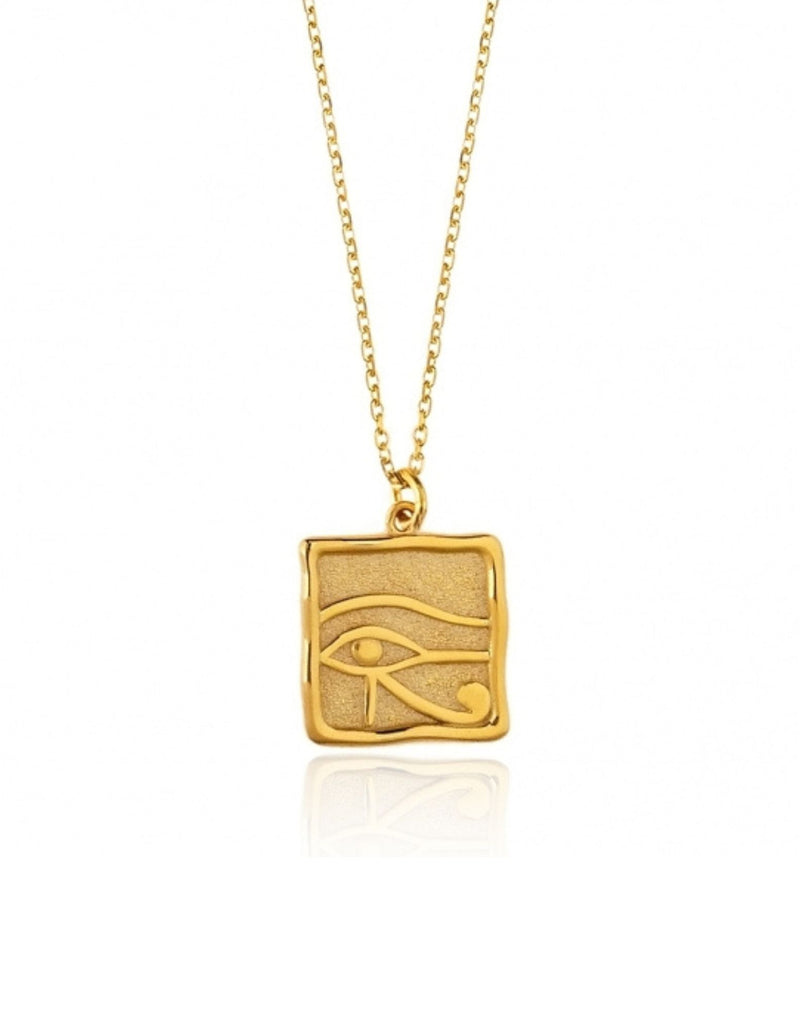Gregio Symbolic Necklace W/ Egyptian Eye | Mocha Australia