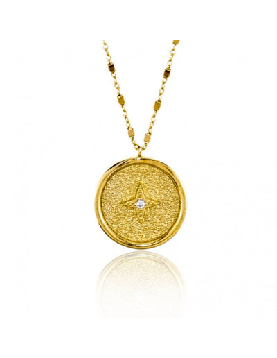 Gregio Symbolic Necklace W/ Cz North Star | Mocha Australia