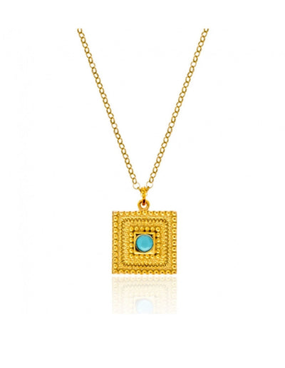 Gregio Colour Me Rainbow Necklace W/ Square and Cz | Mocha Australia