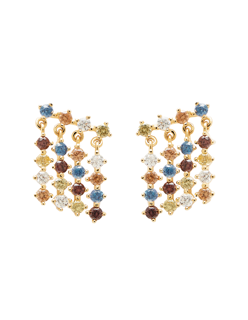 PDPAOLA Willow Earrings - Gold | Mocha Australia