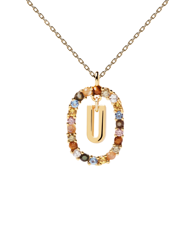 PDPAOLA Letter Necklace - U | Mocha Australia