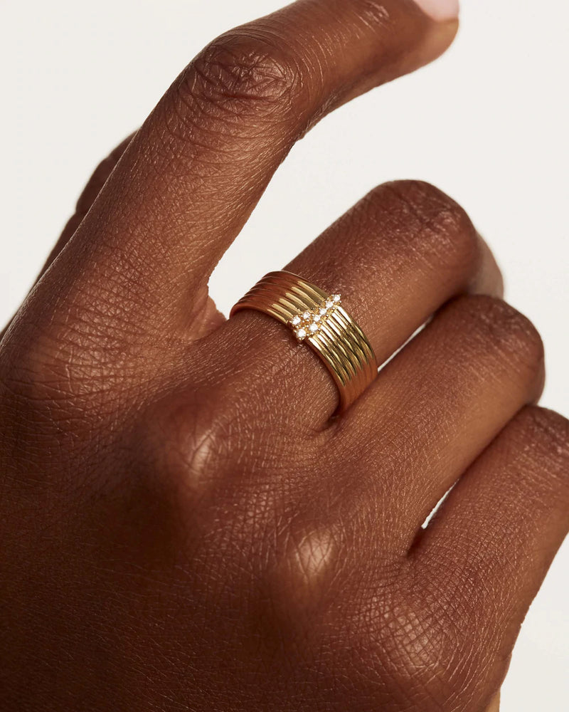 PDPAOLA Super Nova Ring - Gold | Mocha Australia