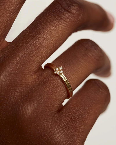 PDPAOLA Nova Ring - Gold | Mocha Australia
