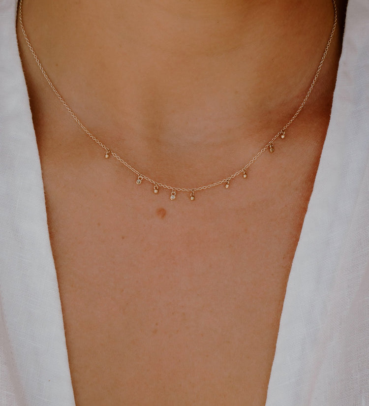 Kirstin Ash Sea Mist Necklace w/ 9K Gold | Mocha Australia