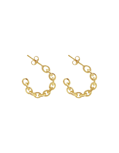 Ichu Chain Hoops - Gold | Mocha Australia