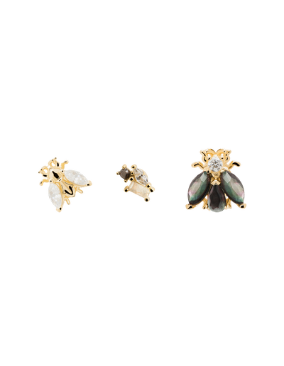 PDPAOLA La Bamba Earrings - Gold | Mocha Australia