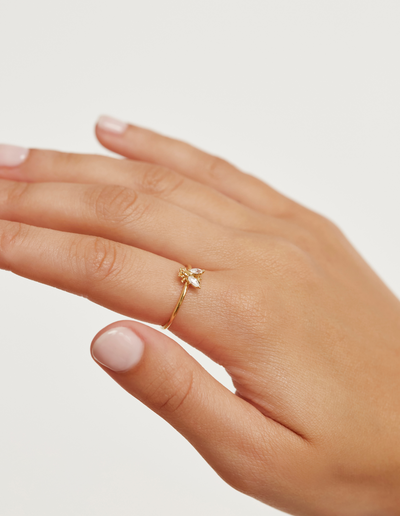 PDPAOLA Buzz Ring - Gold | Mocha Australia