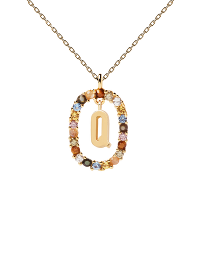 PDPAOLA Letter Necklace - Q | Mocha Australia