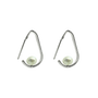 Ichu Mini Hooked Pearl Hoop Earrings