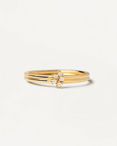 PDPAOLA Nova Ring - Gold | Mocha Australia