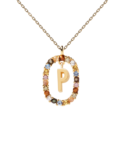 PDPAOLA Letter Necklace - P | Mocha Australia