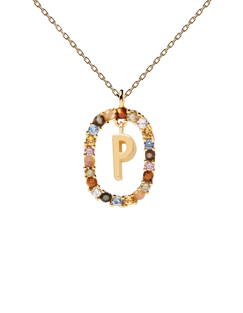 PDPAOLA Letter Necklace - P | Mocha Australia