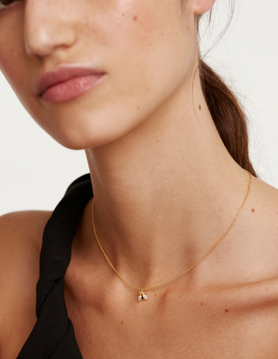 PDPAOLA Buzz Necklace - Gold | Mocha Australia