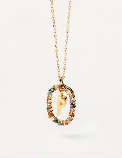 PDPAOLA Letter Necklace - P | Mocha Australia