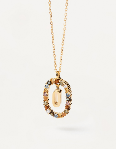 PDPAOLA Letter Necklace - O | Mocha Australia